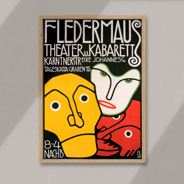 Plakát Divadelní netopýr Kabarett und