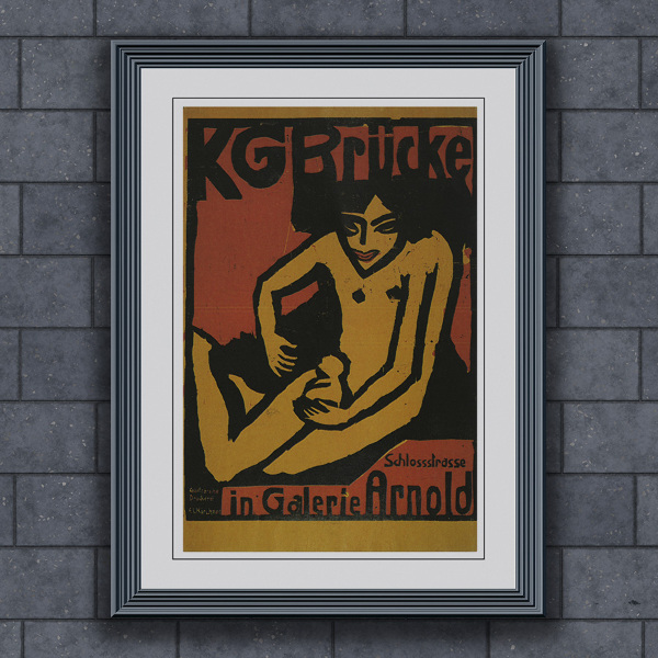 Plakát KG Brücke ve výstavě Galerie Arnold