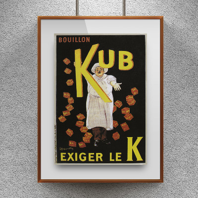 Plakát Bouillon Kub EXIGER LE K Reklama pro Julius Maggi et Cie
