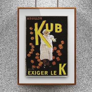 Plakát Bouillon Kub EXIGER LE K Reklama pro Julius Maggi et Cie