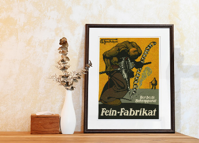 Plakát Fein Fabrikatk, der BOSO BOHRAPPARAT PRO VRILLY PRODUKCE FEIN