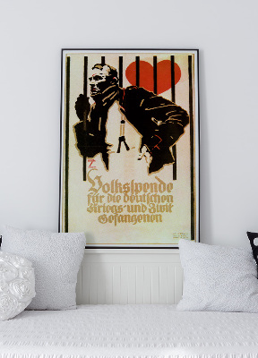 Retro plakát Charitativní národy pro válečné vězně a civilista