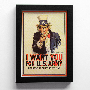 Retro plakát A chtějí, abyste pro americkou armádu