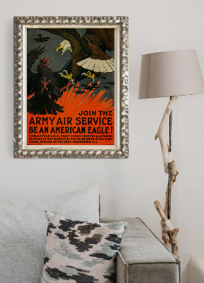 Retro plakát Připojte se k armádní letecké službě být americký orel