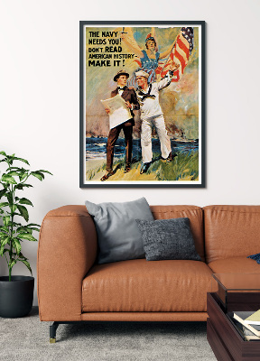 Retro plakát Námořnictvo vás potřebuje