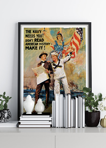 Retro plakát Námořnictvo vás potřebuje