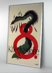 Retro plakát 8 Kriegsanlehehe, 8 válečné půjčky