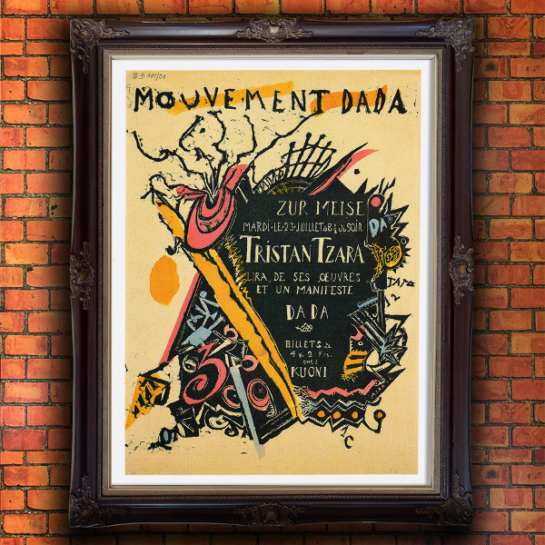 Retro plakát Mouvement Dada
