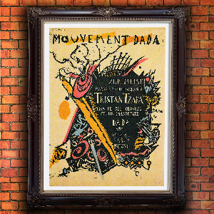 Retro plakát Mouvement Dada