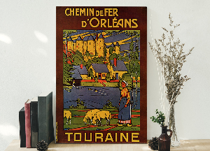 Retro plakát Chemin de fer dorleans