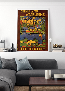 Retro plakát Chemin de fer dorleans