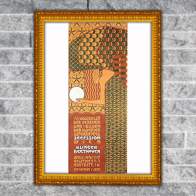 Retro plakát Výstava Vídeňské secession XIV