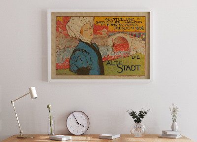 Plakát Ausstellung des Saechischen Handwers und Kunstgewerbes, Dresden 1896