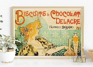 Plakát Sušenky a Chocolat Delacre