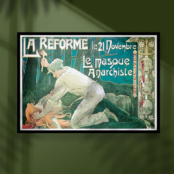Plakát Le masque anarchiste
