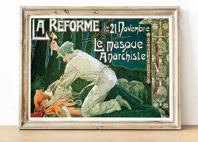 Plakát Le masque anarchiste
