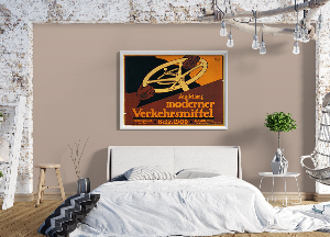 Dekorativní plakát Ausstellung Modernigr Verkehrsmittel
