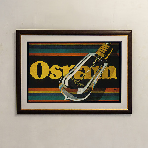 Retro plakát OSRAM, Elektrické žárovky