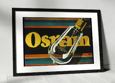 Retro plakát OSRAM, Elektrické žárovky