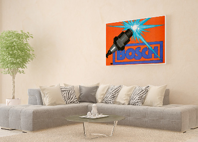 Retro plakát Bosch, zapalovací svíčky
