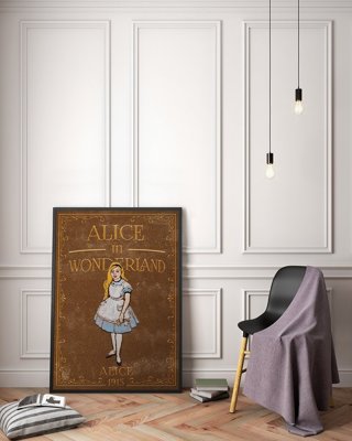 Retro plakát Alice v říši divů alicja