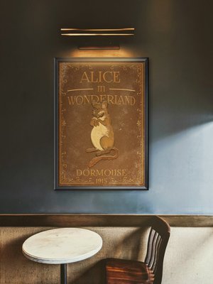 Retro plakát Alice v říši divů