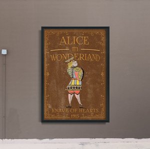 Retro plakát Alice v Wonderland Walet Kier