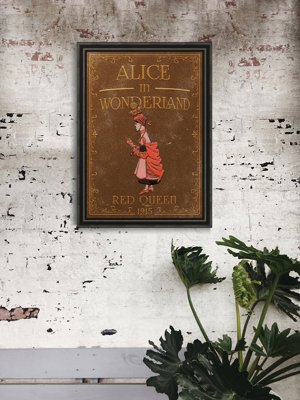 Plakát na zeď Alice v říši divů červená královna