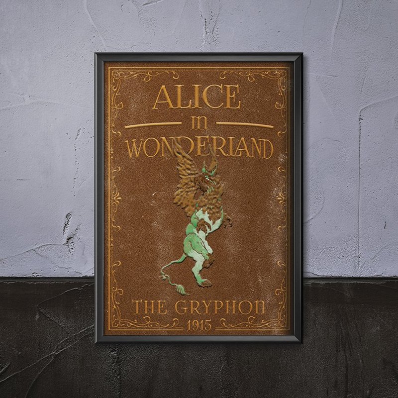 Plakát na zeď Alice v divů Gryffindor
