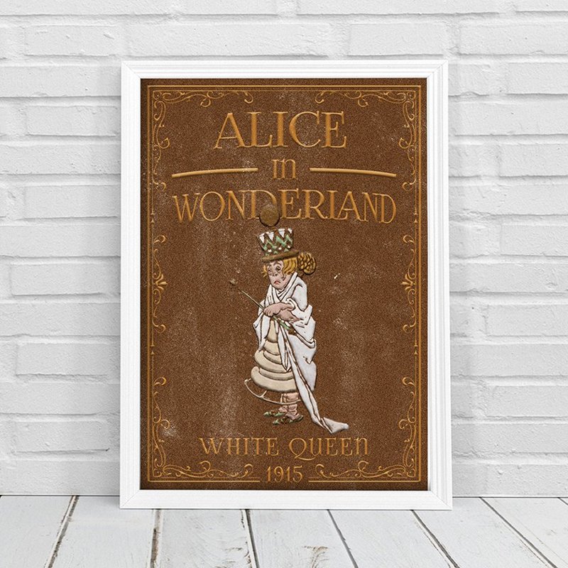 Plakát Alice v říši divů bílá královna