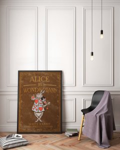 Plakát Alice v říši divů Bílý králík v přestrojení Herald