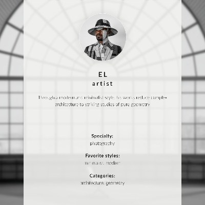 Plakát Minimalistický prostor