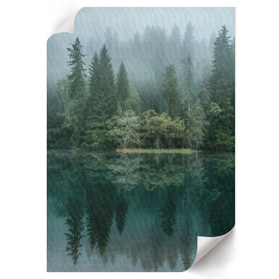Tisk na plátno Mlžné jezero