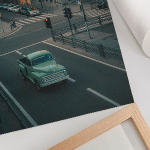 Plakát na zeď Retro městská ulice