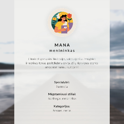 Nástěnný plakát Zimní výhled