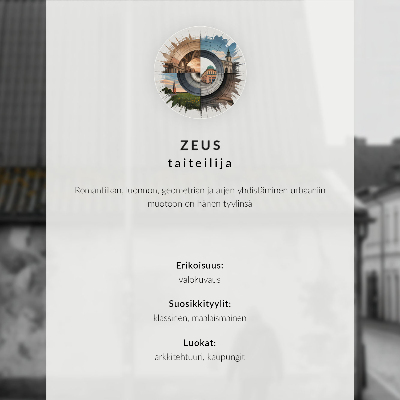 Dekorativní plakát Procházka městem