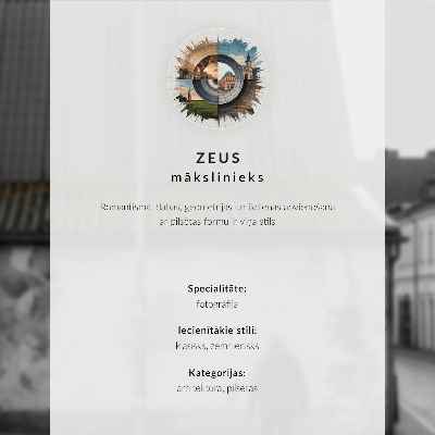 Dekorativní plakát Procházka městem