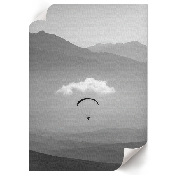 Plakát z fotky Paragliding v horách