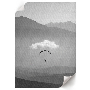 Plakát z fotky Paragliding v horách