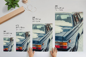 Plakát z fotky Zimní auto