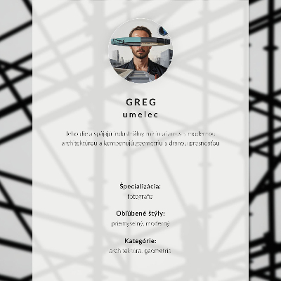 Dekorativní plakát Podzemní modernita