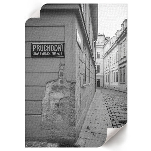 Plakát Černá a bílá ulice