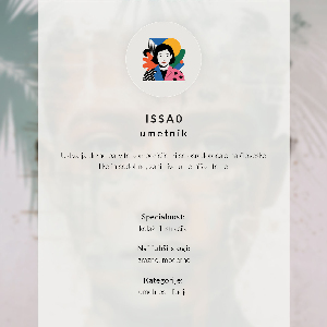 Dekorativní plakát Tropický portrét
