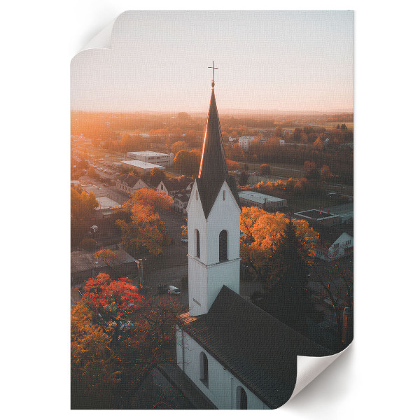 Dekorativní plakát Podzimní kostel