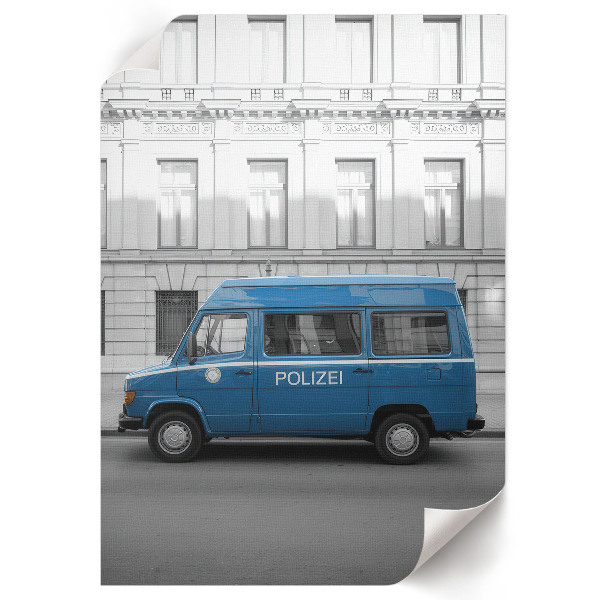 Nástěnný plakát Policejní auto