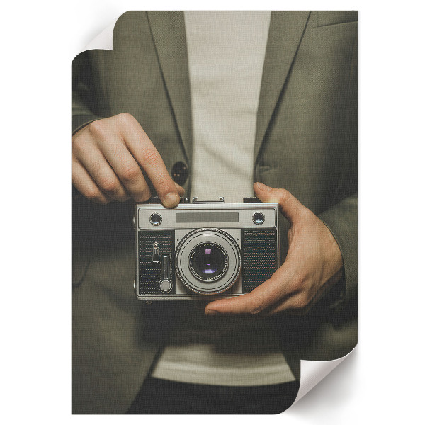 Nástěnný plakát Retro fotoaparát