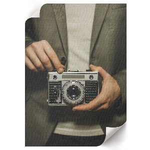 Nástěnný plakát Retro fotoaparát
