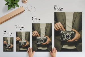 Nástěnný plakát Retro fotoaparát