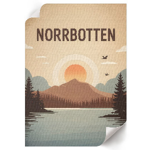 Tisk na plátno Ilustrace Norrbottenu
