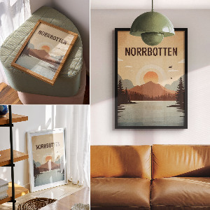 Tisk na plátno Ilustrace Norrbottenu